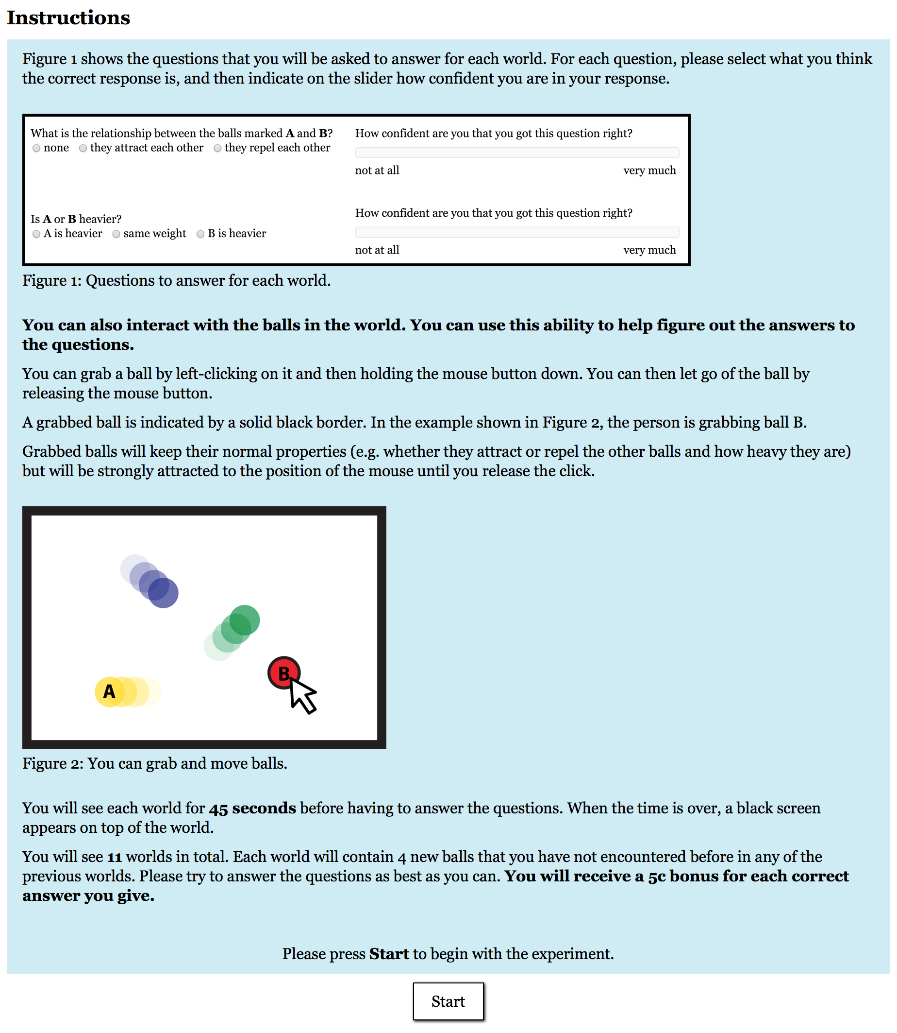 Experiment 1, page 2, active
